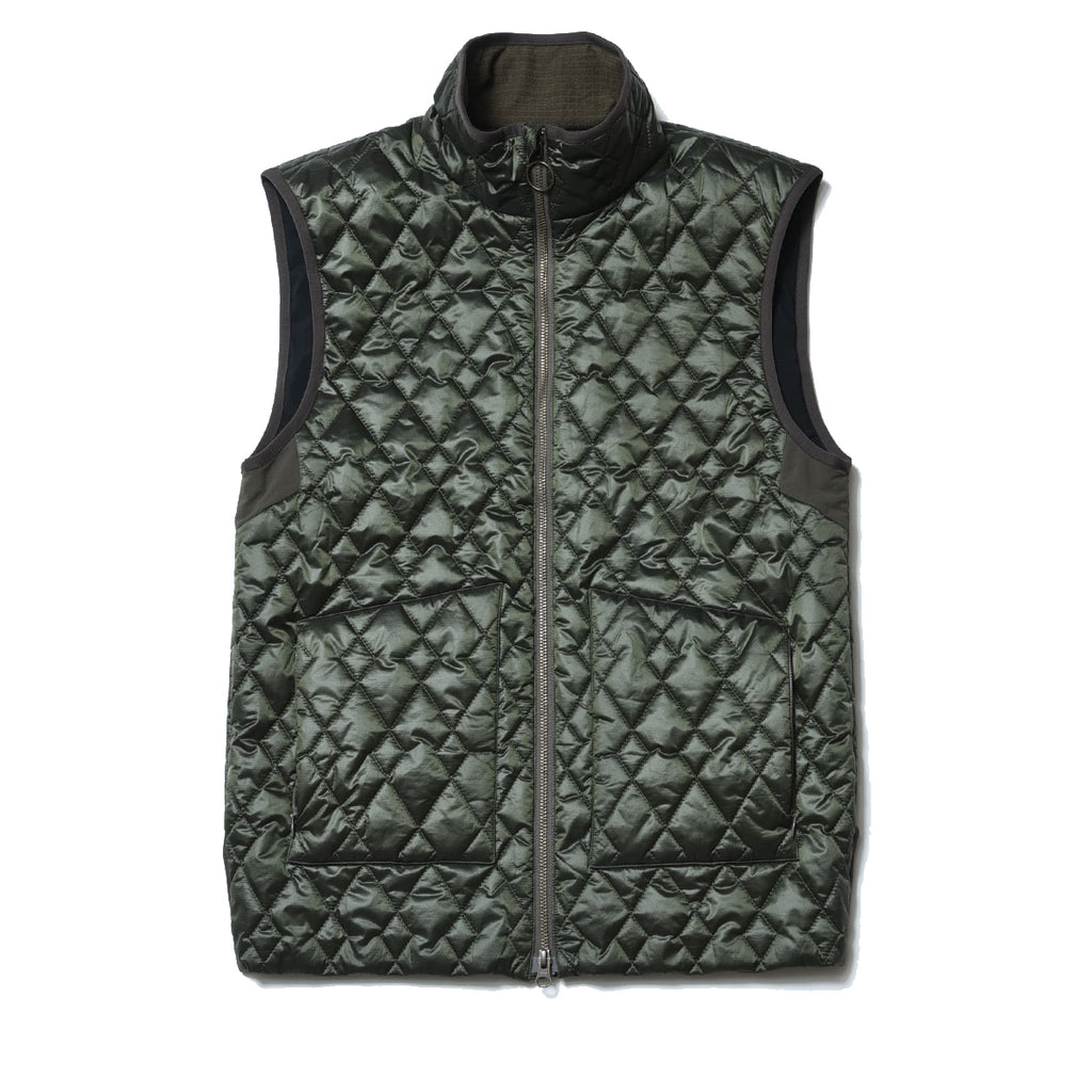 LIMONTA CHAMBRAY NYLON PUFF VEST